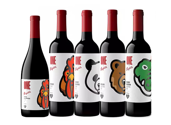 永川回收奔富红酒奔富一号1号Penfolds ONE潮流联名Human Made中国熊猫加州棕熊法国雄鸡澳洲鳄鱼