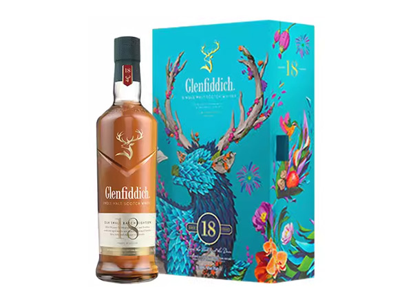 永川格兰菲迪回收格兰菲迪18年700ml春节礼盒装Glenfiddich苏格兰威士忌