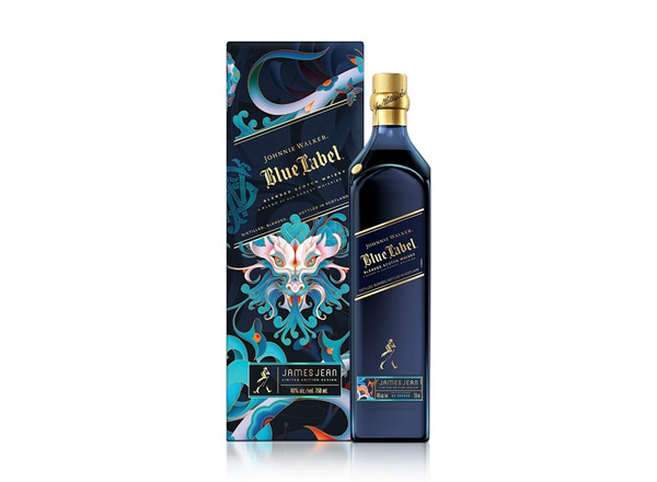 永川尊尼获加蓝牌威士忌回收Johnnie Walker蟠龙献瑞龙年特别版约翰走路750ml春节限量版