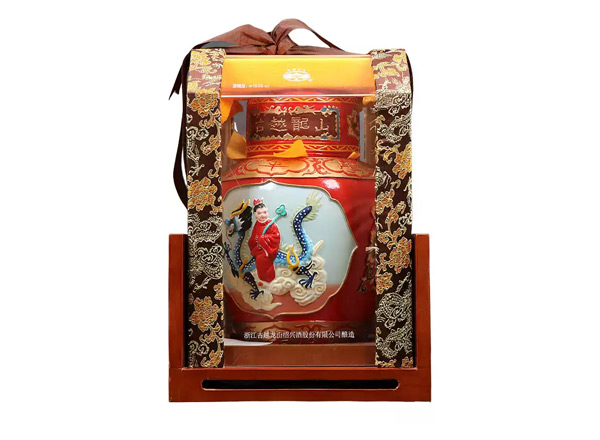 永川古越龙山黄酒回收古越龙山状元及第二十年陈酿2.5L工艺浮雕黄酒